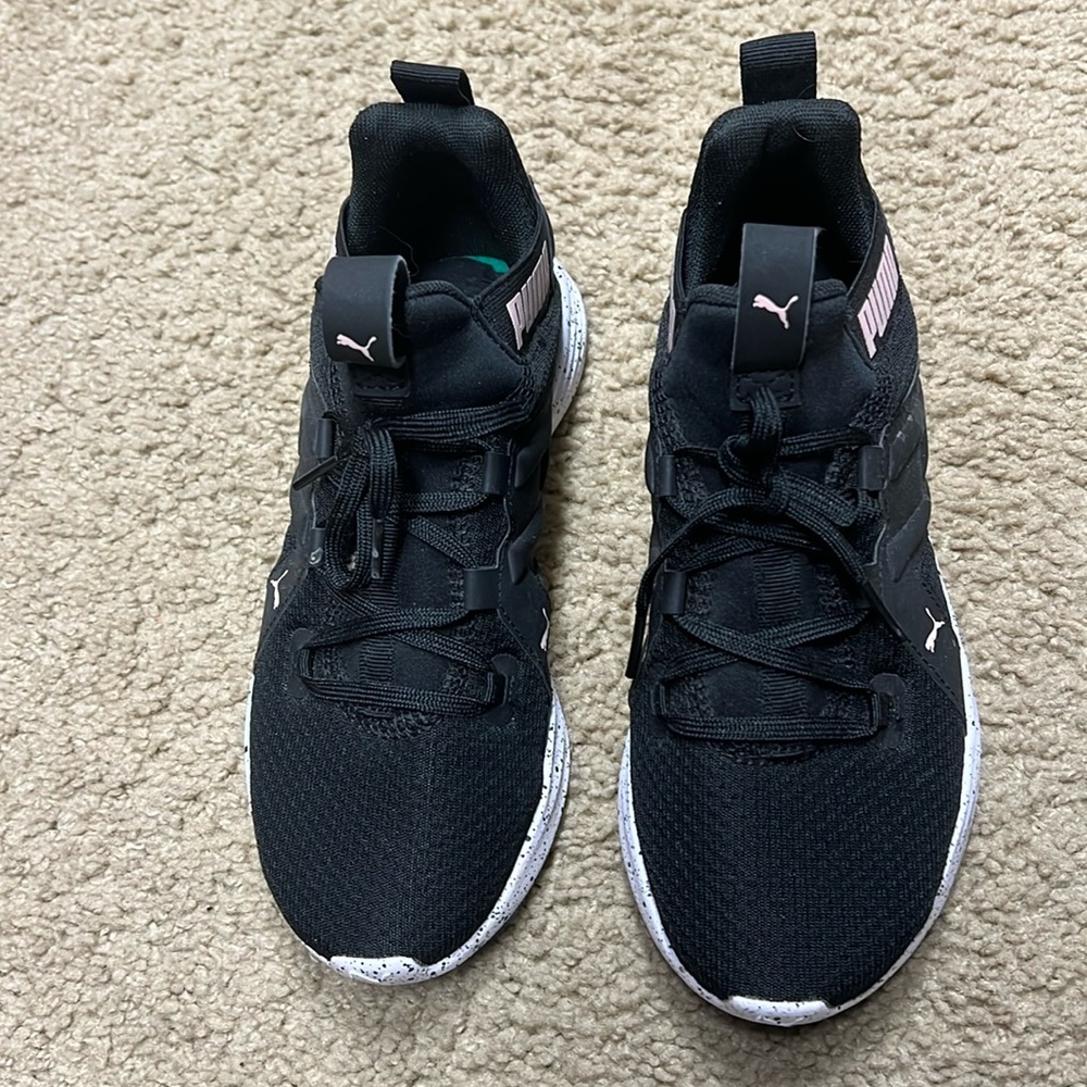 Puma running shoes.